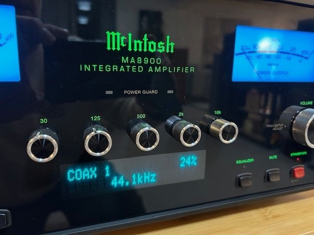 Mcintosh MA8900 met DA1 ZGAN + GARANTIE, Audio, Tv en Foto, Zo goed als nieuw, Mcintosh, X, 120 watt of meer