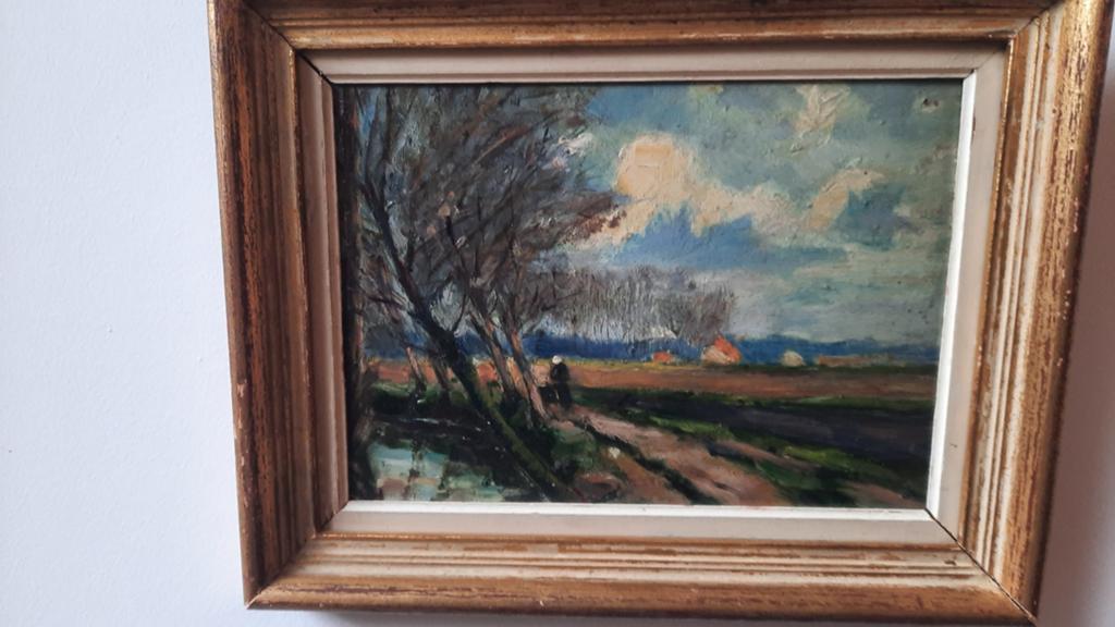 Huile non signée   VENDUE à MANTE, Enlèvement