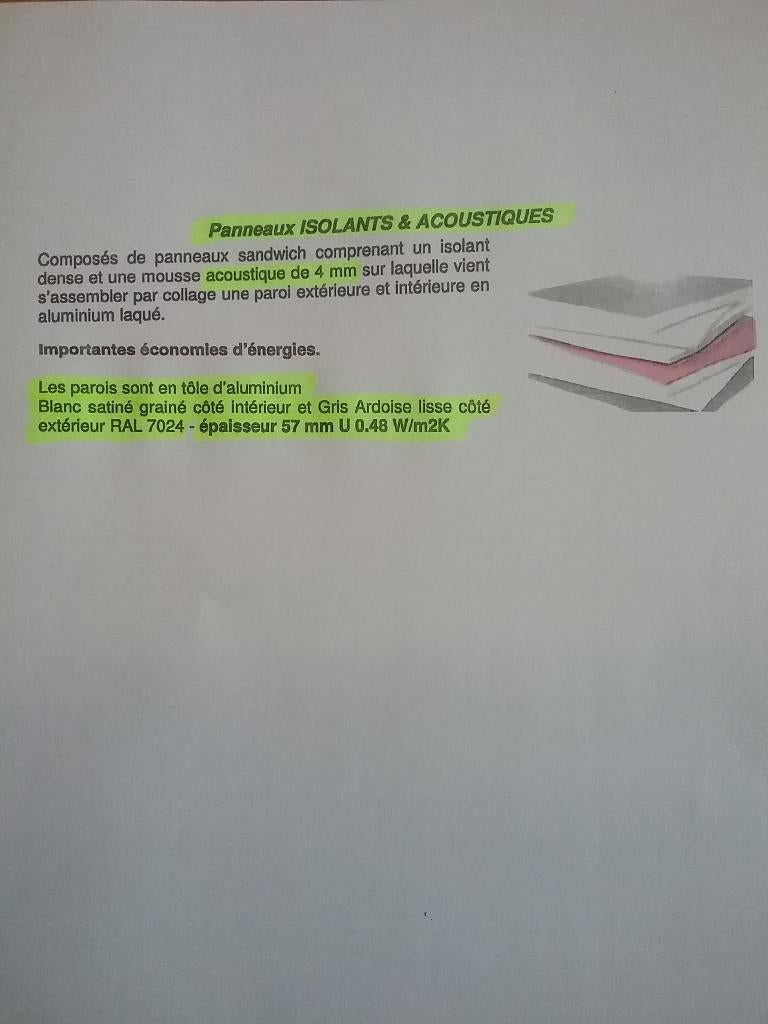 Panneaux veranda, Enlèvement, Neuf, Véranda
