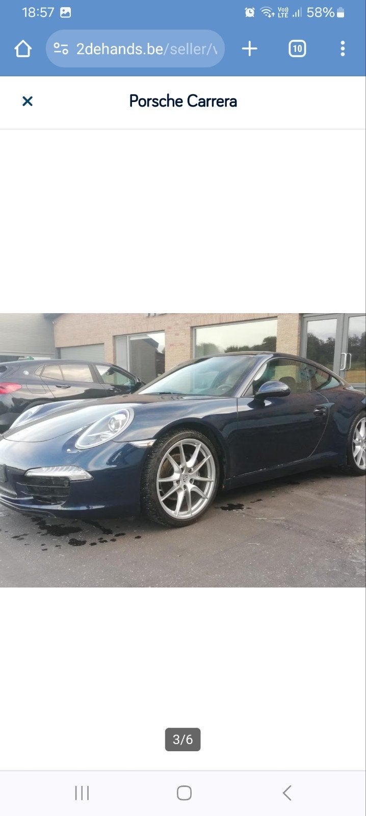 porsche 991, Auto's, Achterwielaandrijving, Blauw, Leder, Particulier