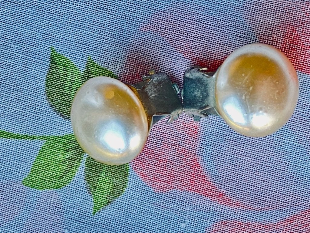VINTAGE: boucles d'oreilles clip, Puces ou Clous, Enlèvement ou Envoi, Utilisé, Autres matériaux