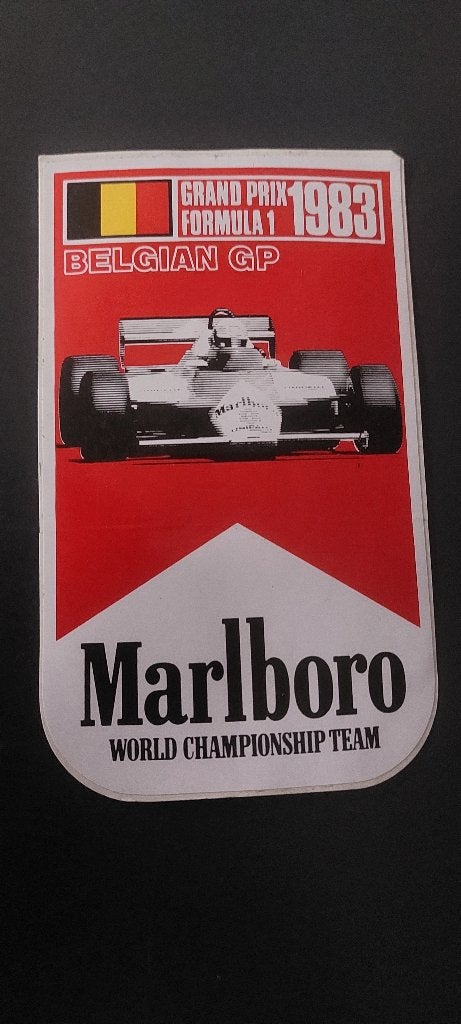 Sticker autocollant formule 1 Marlboro  1983 vintage, Verzamelen, Verzenden, Gebruikt