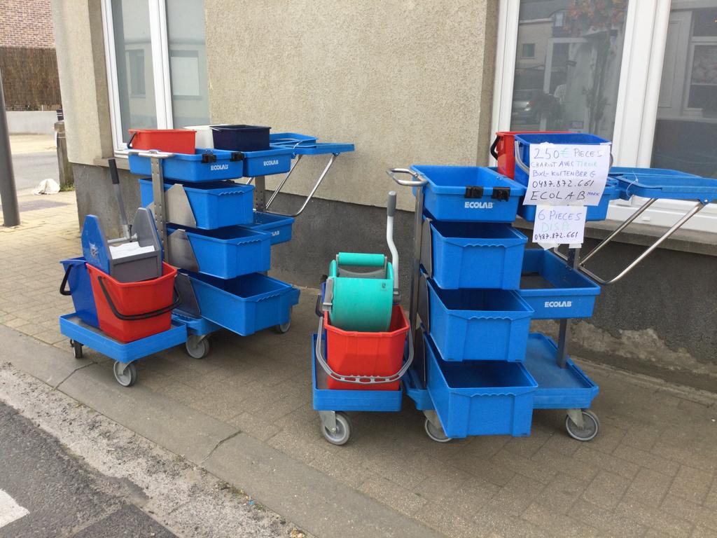 Chariot de nettoyage Ecolab        à Bxl, Enlèvement