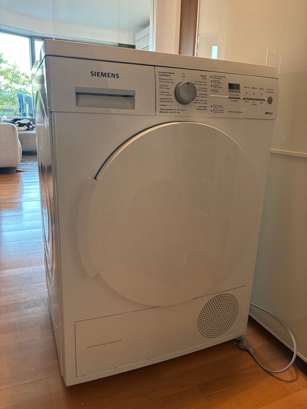 Siemens droogkast IQ500, Enlèvement, À condensation, 8 à 10 kg, Élévateur