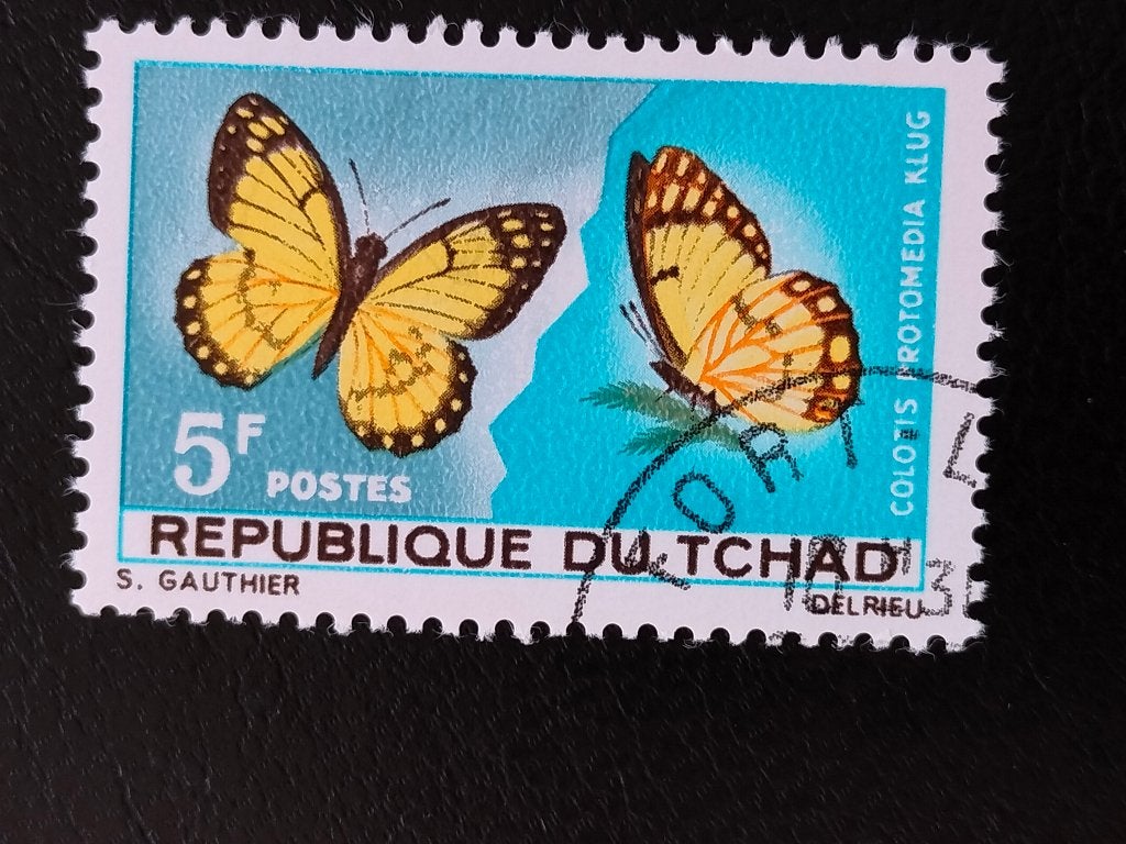 Tchad 1967 - insectes, papillons, Envoi, Autres pays, Affranchi