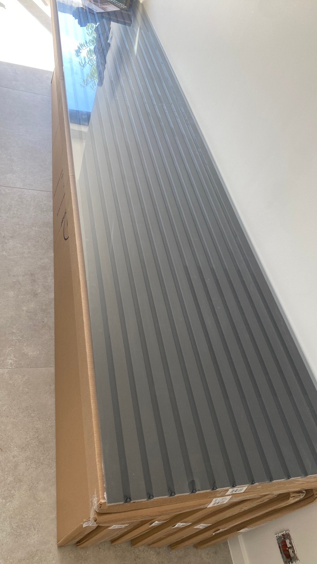 Wandpanelen zwart nieuw.  2700x 520, Ophalen, Nieuw