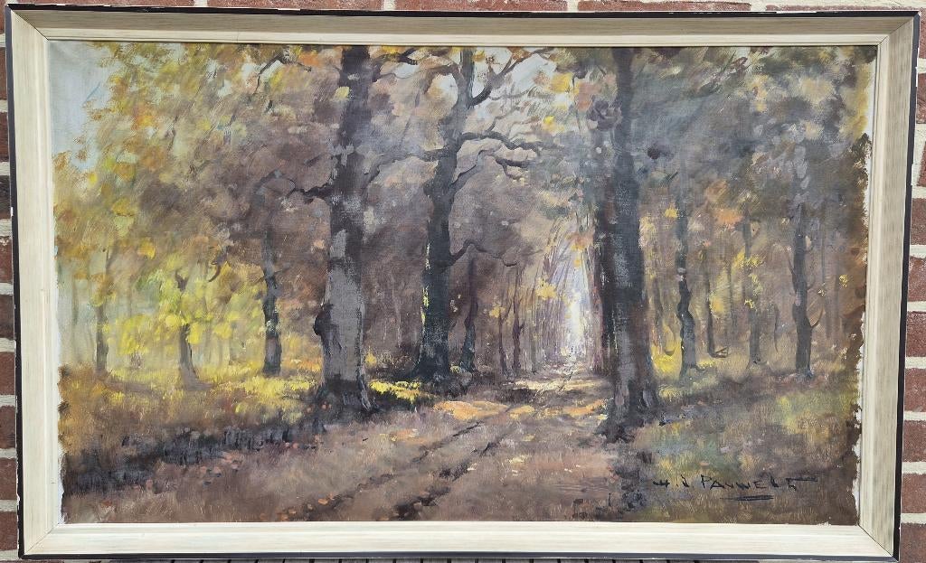 Peinture d'Henri Joseph Pauwels 107 x 66cm, Enlèvement