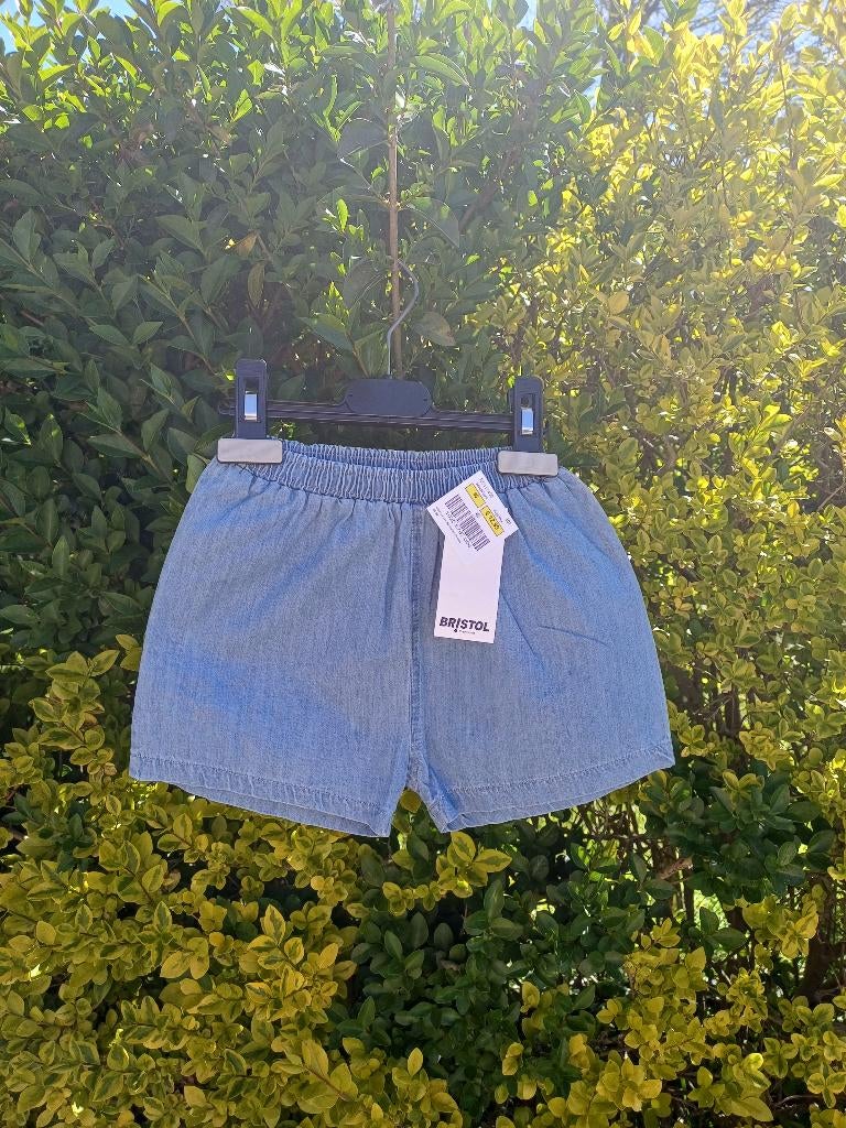 NIEUW jeans short maat 86 Bristol, Kinderen en Baby's, Babykleding | Maat 86, Broekje, Meisje, Nieuw, Ophalen of Verzenden