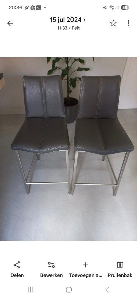 Barkrukken xooon, Avec repose-pieds, 2 tabourets, Comme neuf, Enlèvement
