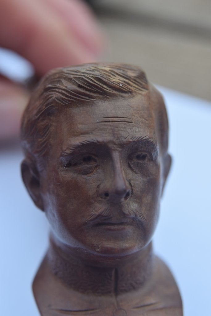 Pipe tête d'homme en bois sculpté, Enlèvement ou Envoi, Utilisé, Autres types