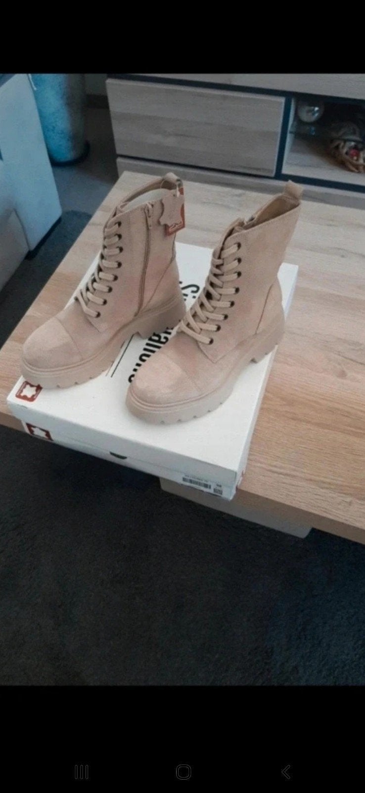Boots NIEUW in alle maten , echt leer, Kleding | Dames, Ophalen of Verzenden, Nieuw, Beige, Lage of Enkellaarzen