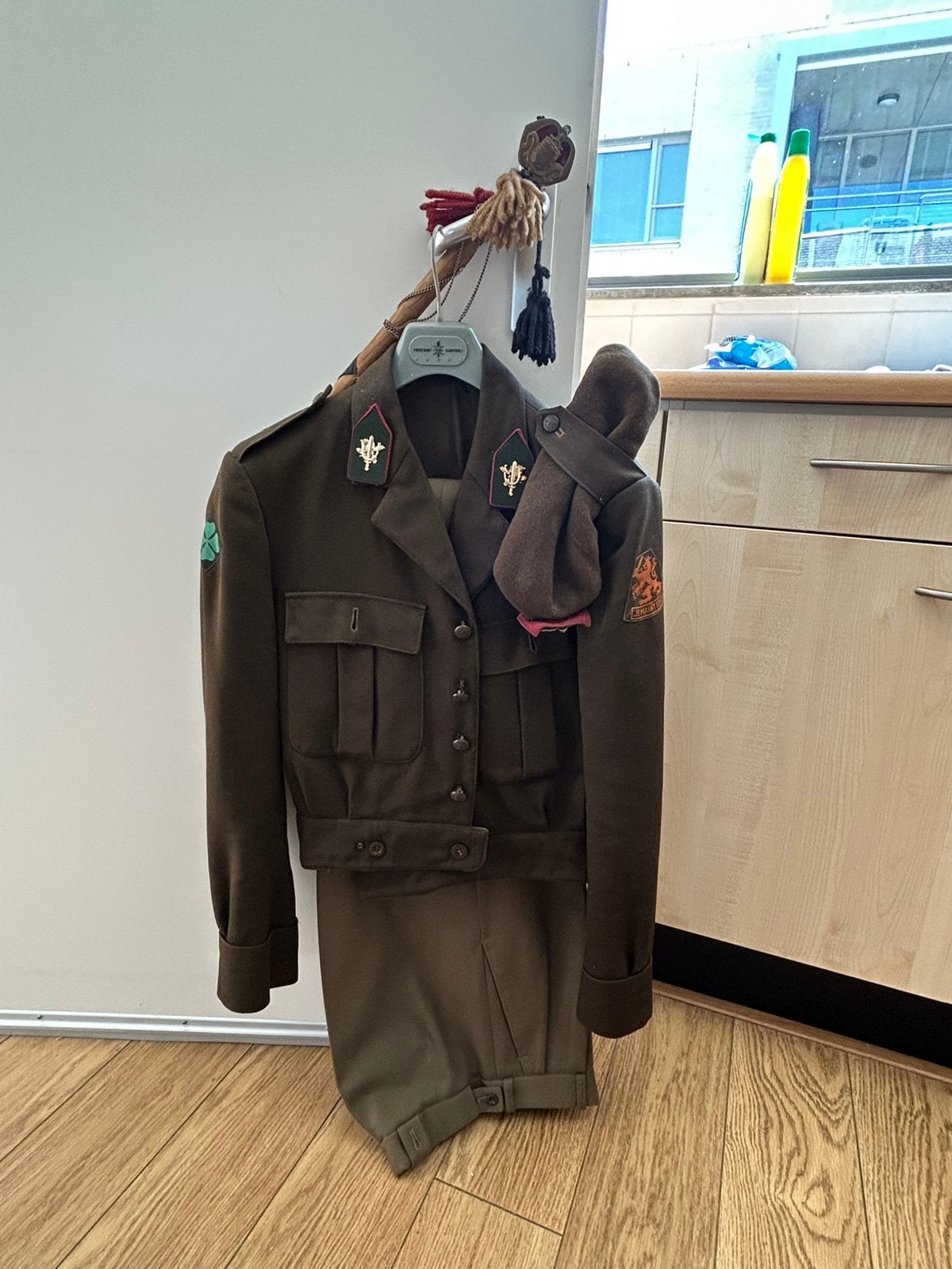 Vintage Militair Uniform Landmacht Nederland, Verzamelen, Ophalen, Landmacht