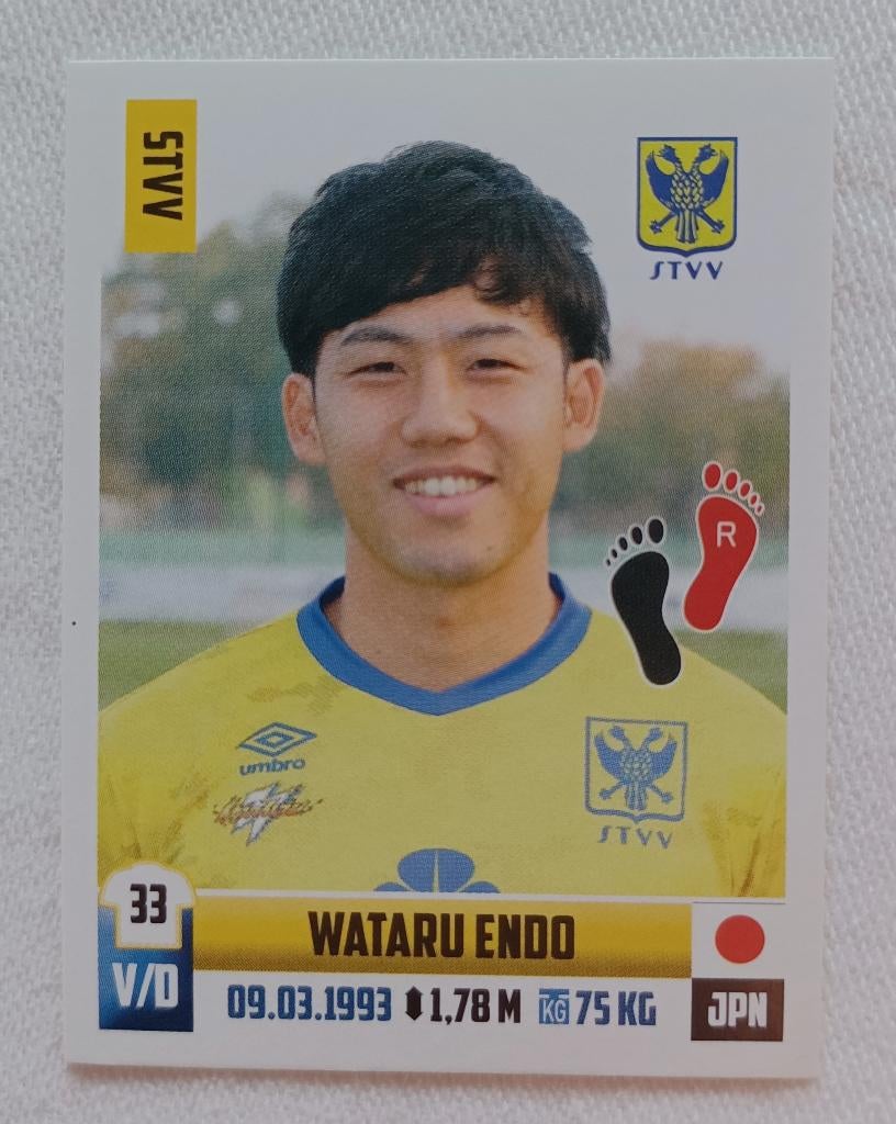 Autocollant Wataru Endo (rookie) - Pro League 2018-2019, Enlèvement ou Envoi, Comme neuf, Autocollant