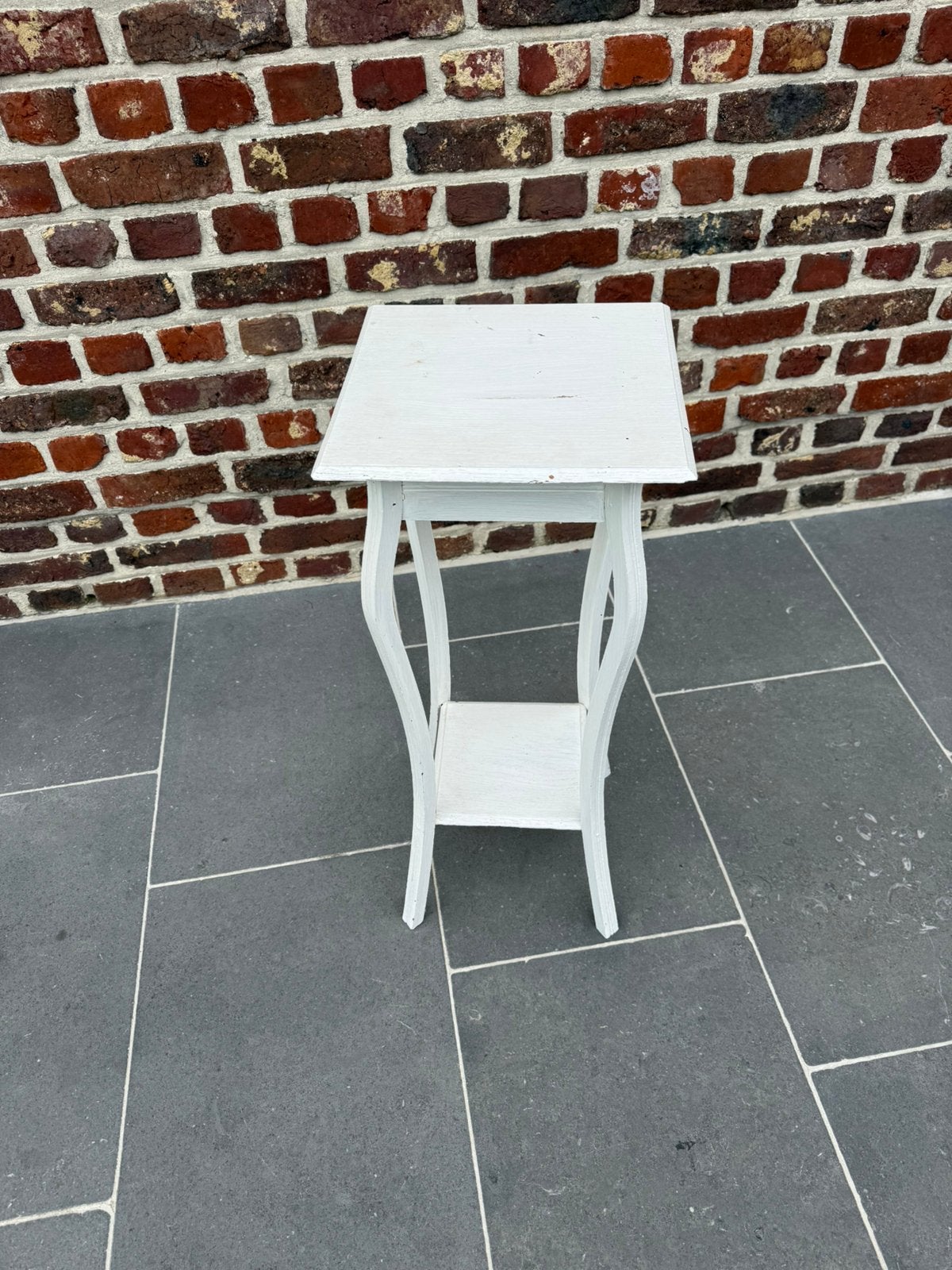 Eiken Piedestal wit geverfd 75cm hoog (30x30), Huis en Inrichting, Ophalen, Gebruikt