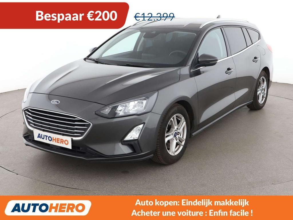 Ford Focus 1.0 EcoBoost Cool&Connect (bj 2020), Stof, Gebruikt, 74 kW, Zilver of Grijs