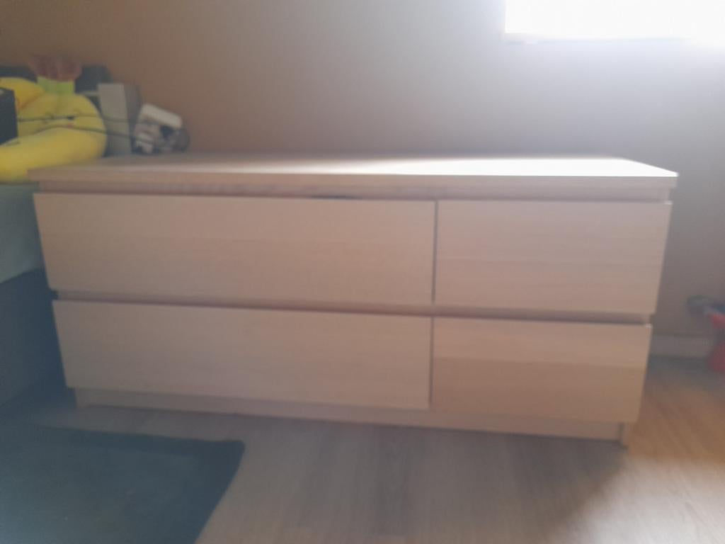 Ikea malm - houtkleur, Huis en Inrichting, Ophalen, Zo goed als nieuw