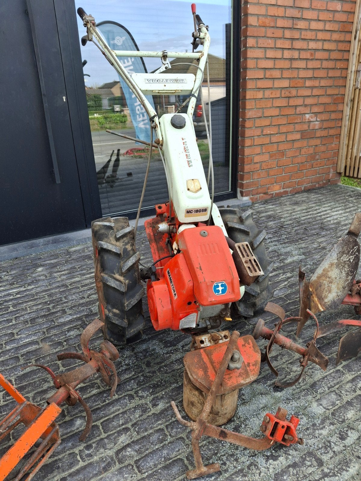 Motoculteur grondfrees Mametora MC 180SB, Ophalen