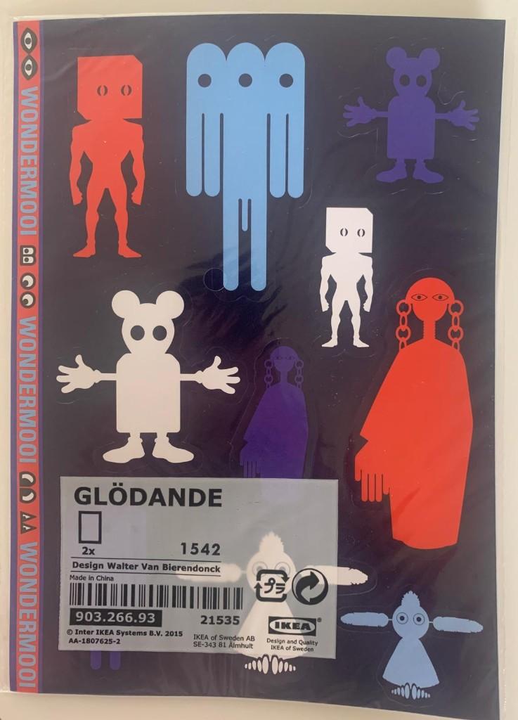 Stickers & etiketten - GLÖDANDE Walter van Beirendonck, Neuf, 1980 à nos jours, Enlèvement ou Envoi, Gravure