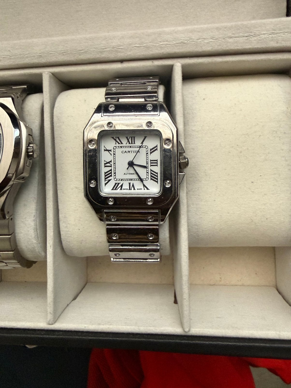 Cartier Santos Herenhorloge, Overige merken, Staal, Staal, Polshorloge