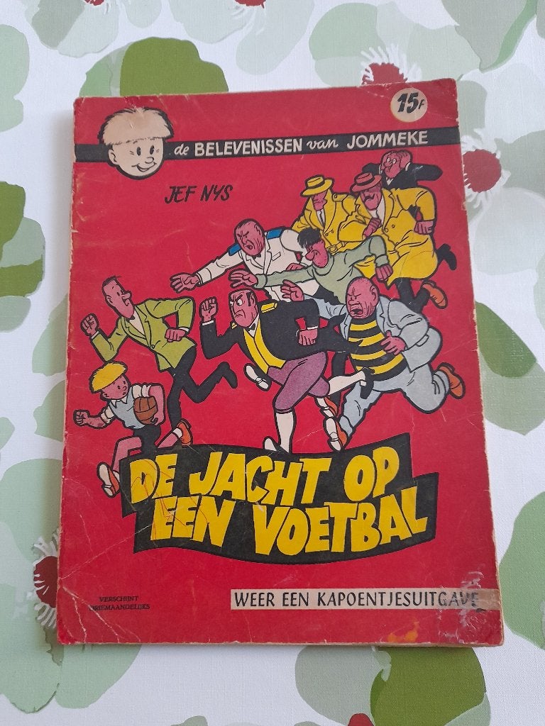 Jommeke nr 1 "De jacht op een voetbal"eerste druk 1959, Boeken, Ophalen of Verzenden, Gelezen