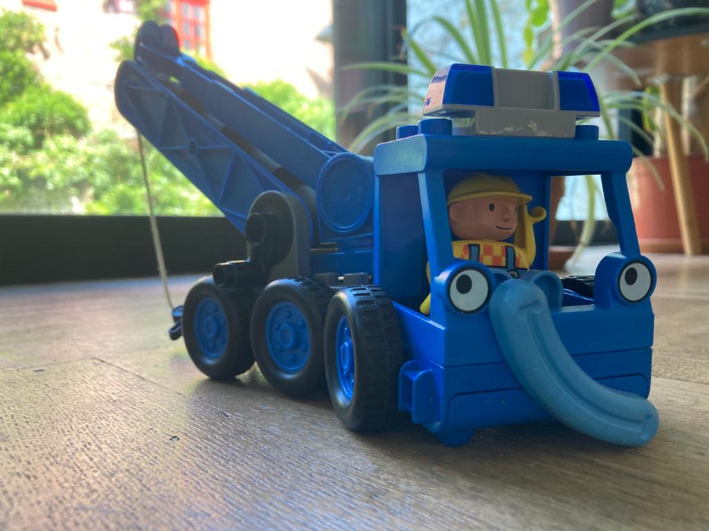 Duplo Bob De Bouwer met kraanwagen - Liftie, Ophalen, Zo goed als nieuw