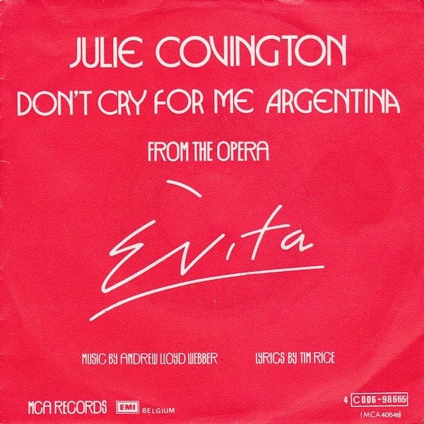 Evita-Julie Covington, 7 inch, Ophalen of Verzenden, Zo goed als nieuw, Pop