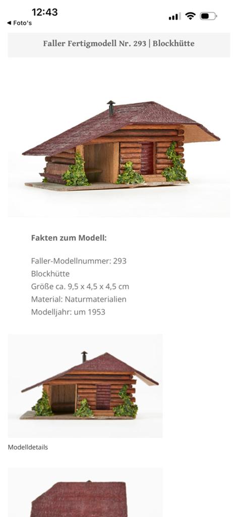 Faller echte houten huisjes, Ophalen, Gebruikt