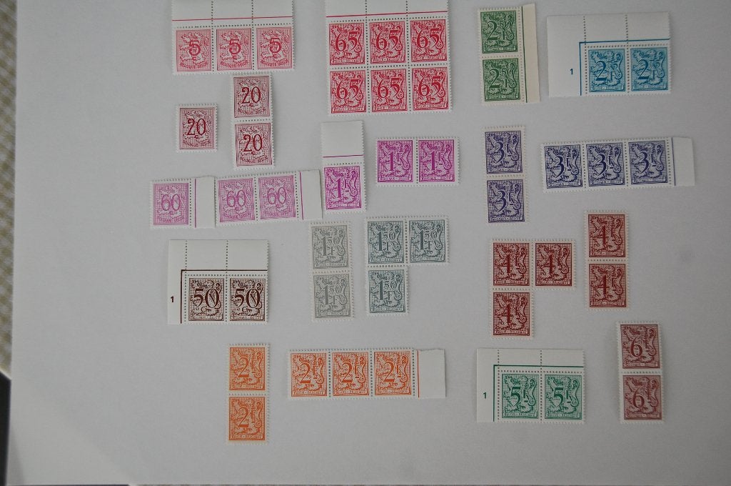Heraldieke LEEUW : 48 stuks  1951-1981, Postzegels en Munten, Postzegels | Europa | België, Verzenden, Frankeerzegel, Postfris