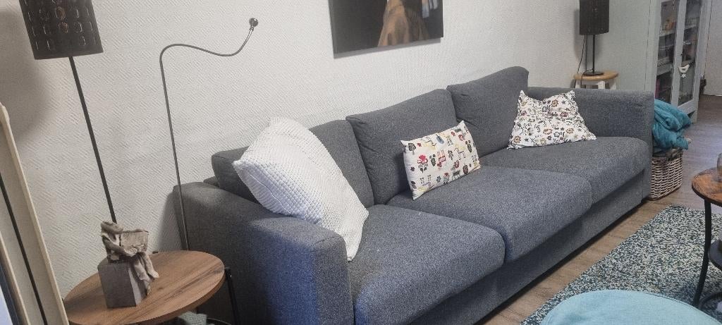 Ikea Vimle 3 persoons zetel grijs, Ophalen, Gebruikt, Stof