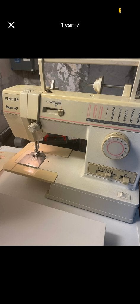 Naaimachine SINGER Tempo 60, Hobby en Vrije tijd, Ophalen, Gebruikt, Naaimachine, Singer