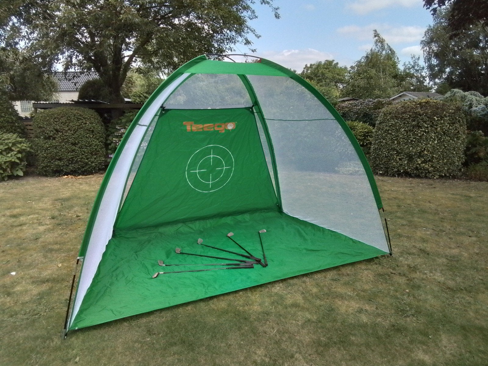 Oefen golfspel met 6 stokken en mat., Sport en Fitness, Ophalen