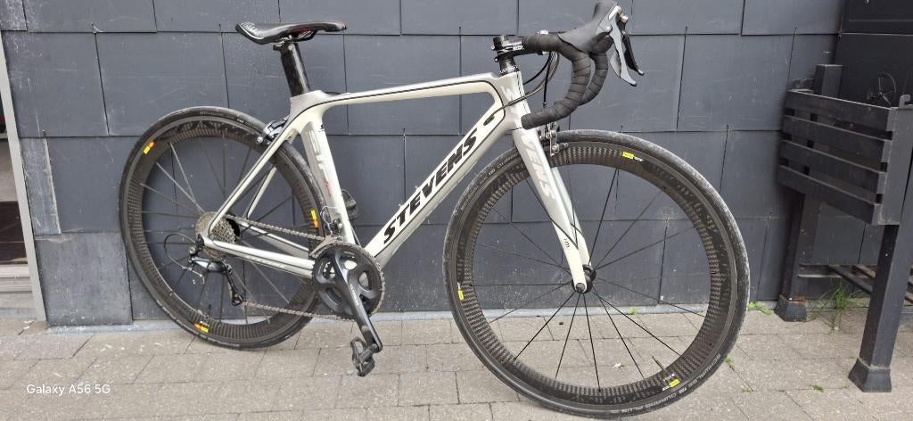 stevens slr aero, Fietsen en Brommers, Fietsen | Racefietsen, Ophalen, Gebruikt, Carbon, Velgrem