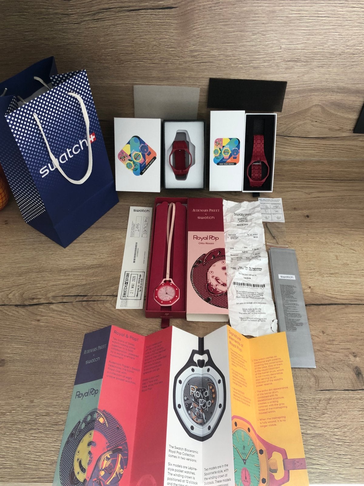 AP x Swatch Otto Rosso, Enlèvement ou Envoi, Comme neuf, Swatch