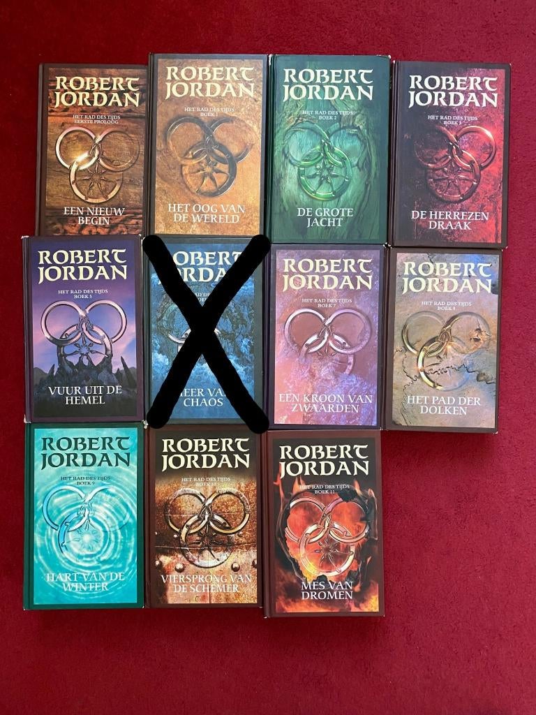 ROBERT JORDAN HET RAD DES TIJDS DIVERSE DELEN IN GOEDE STAAT, Boeken, Ophalen of Verzenden