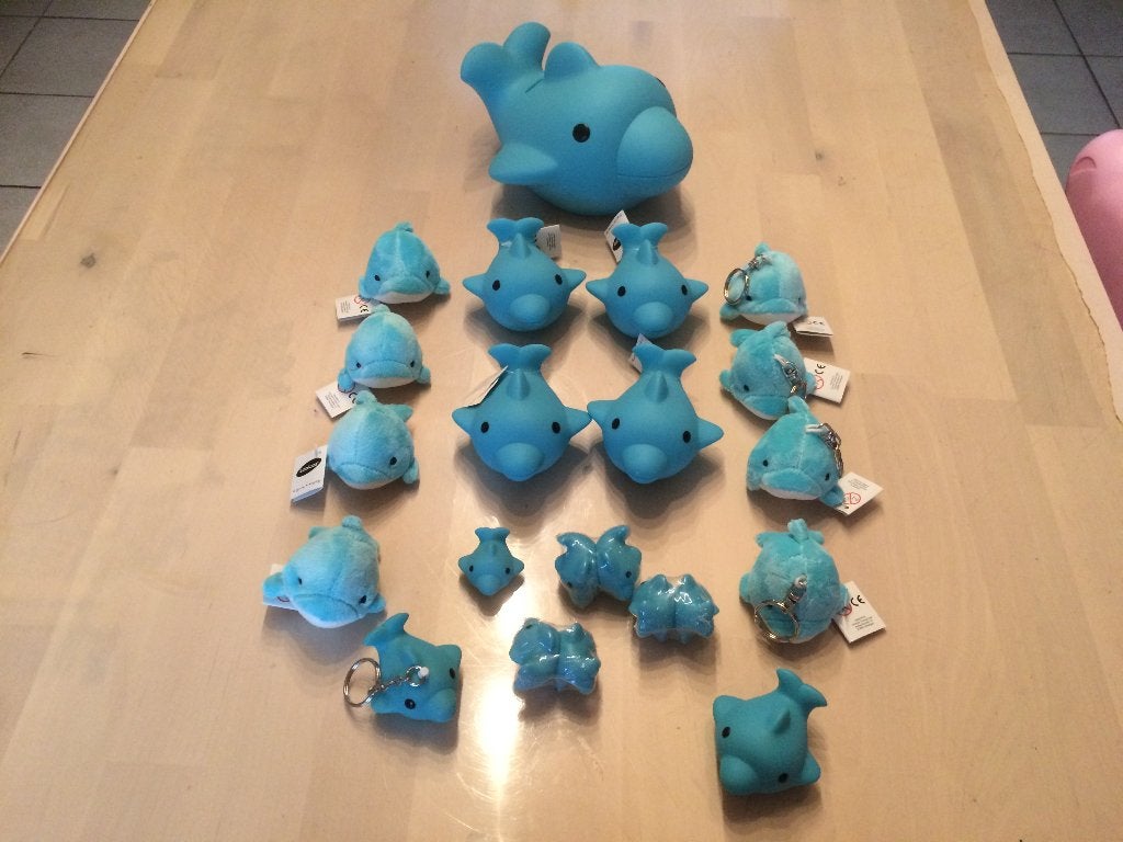 Blub de vis blauw van BB  collectie UITVERKOOP, Enlèvement ou Envoi, Neuf, Cadeau d'accouchement