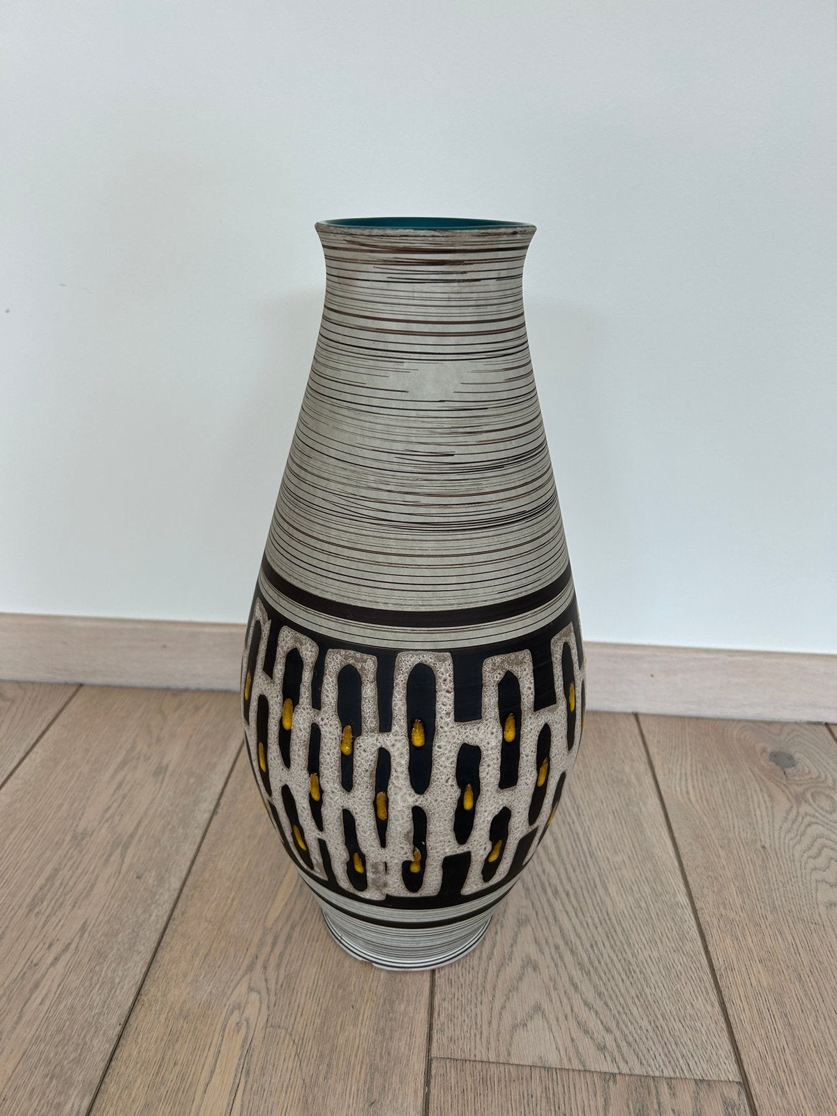 Decoratieve vaas 45cm hoog, Ophalen, Gebruikt, Bruin, 45 cm