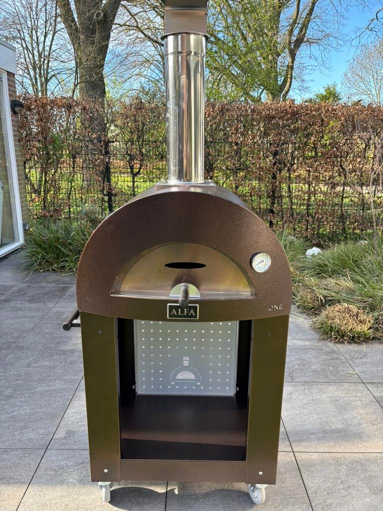 Alfa forni moderno one pizzaoven houtoven, Tuin en Terras, Ophalen, Zo goed als nieuw