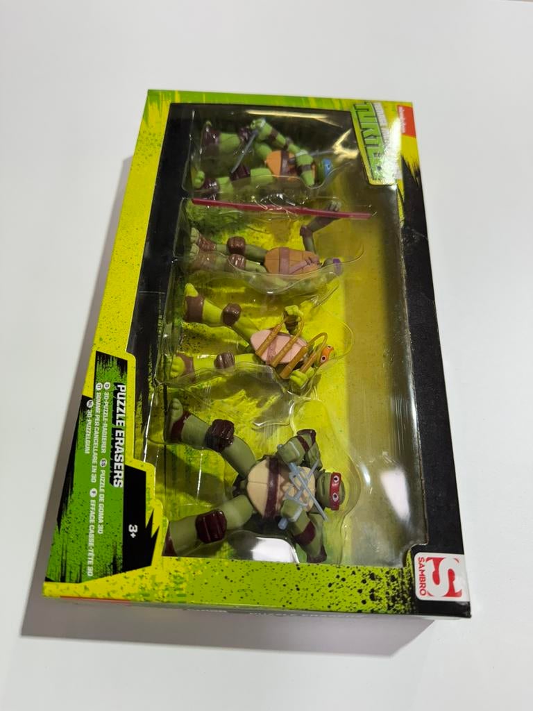 Teenage mutant ninja turtles puzzle erasers, Ophalen, Zo goed als nieuw