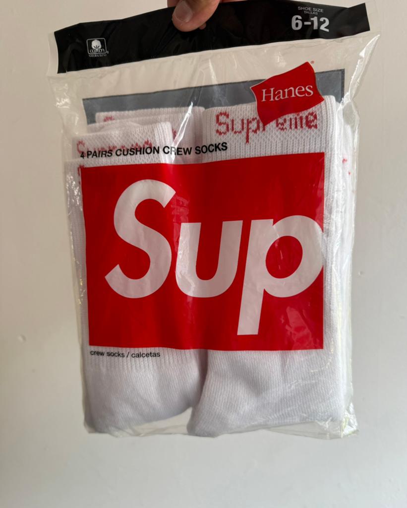 Supreme white socks, Kleding | Heren, Sokken en Kousen, Ophalen of Verzenden, Nieuw, Maat 39 t/m 42, Wit