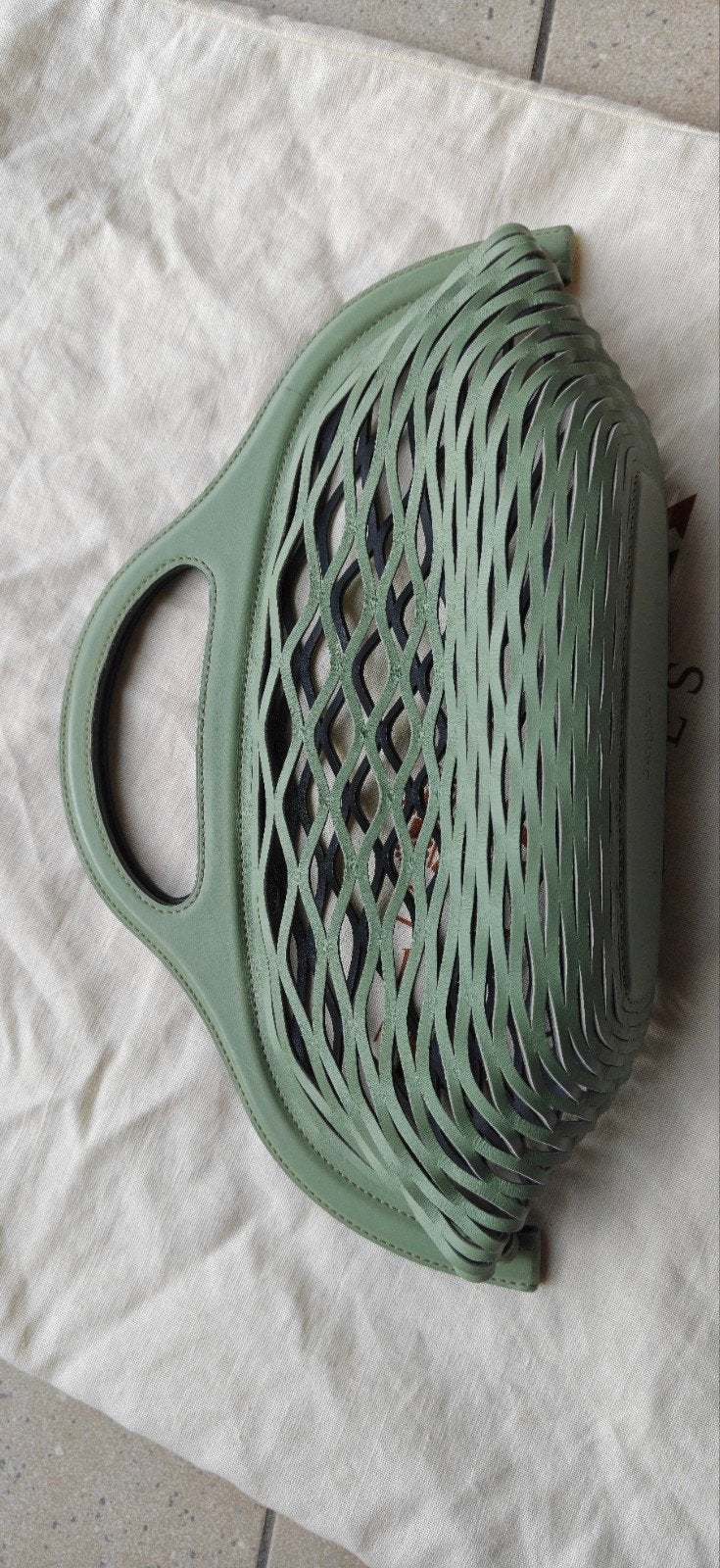 Delvaux Kaisin basket bag, Ophalen of Verzenden, Gebruikt, Handtas