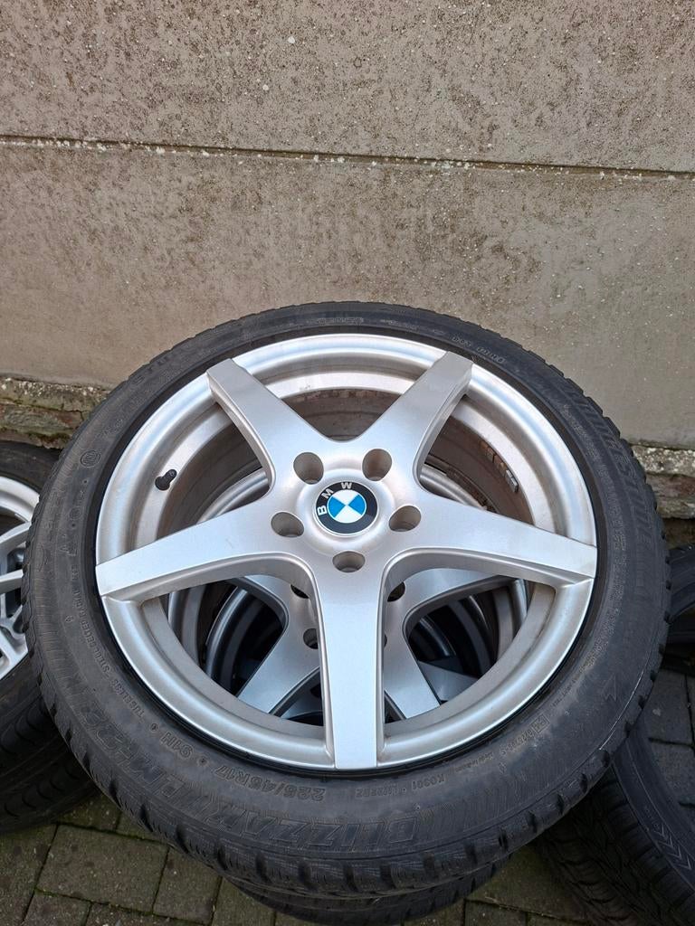 BMW sportvelgen 1 reeks/ 3 reeks, Auto-onderdelen, Banden en Velgen, Ophalen, Gebruikt, 17 inch, Winterbanden