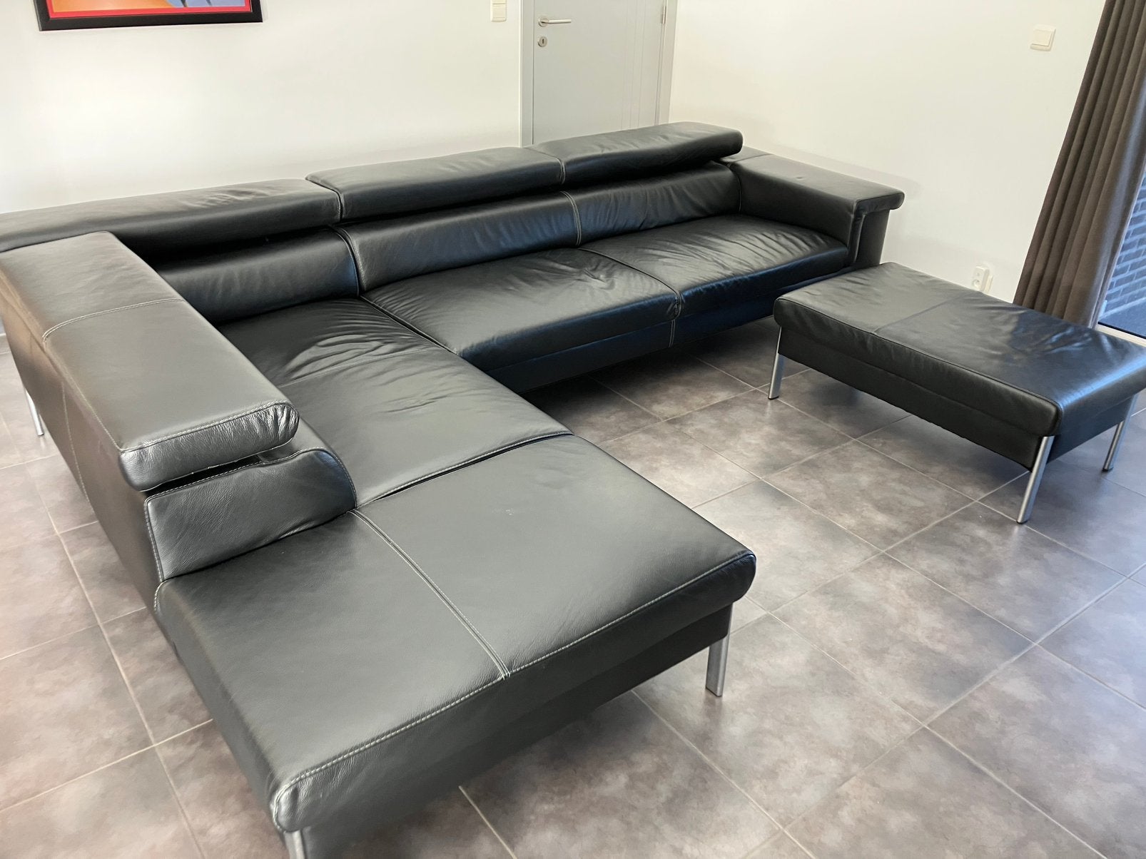 Lederen hoeksalon, Enlèvement, Utilisé, Cuir, Modern