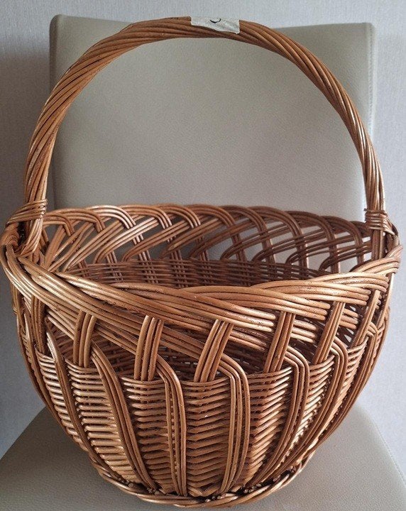 Rieten mand, Huis en Inrichting, Ophalen, Mand, Rond, Nieuw