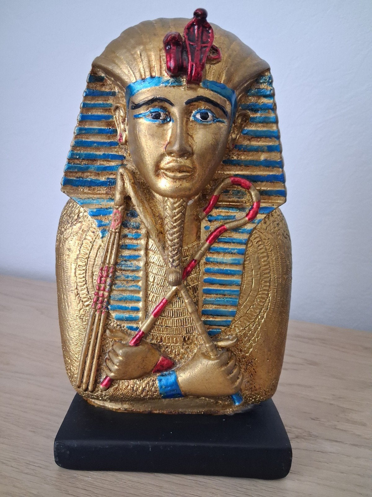 Buste de Pharaon fait main, Ophalen, Zo goed als nieuw, Handgemaakt, 26 cm