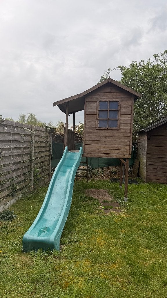 Houten speelhuisje, Kinderen en Baby's, Ophalen, Gebruikt, Hout