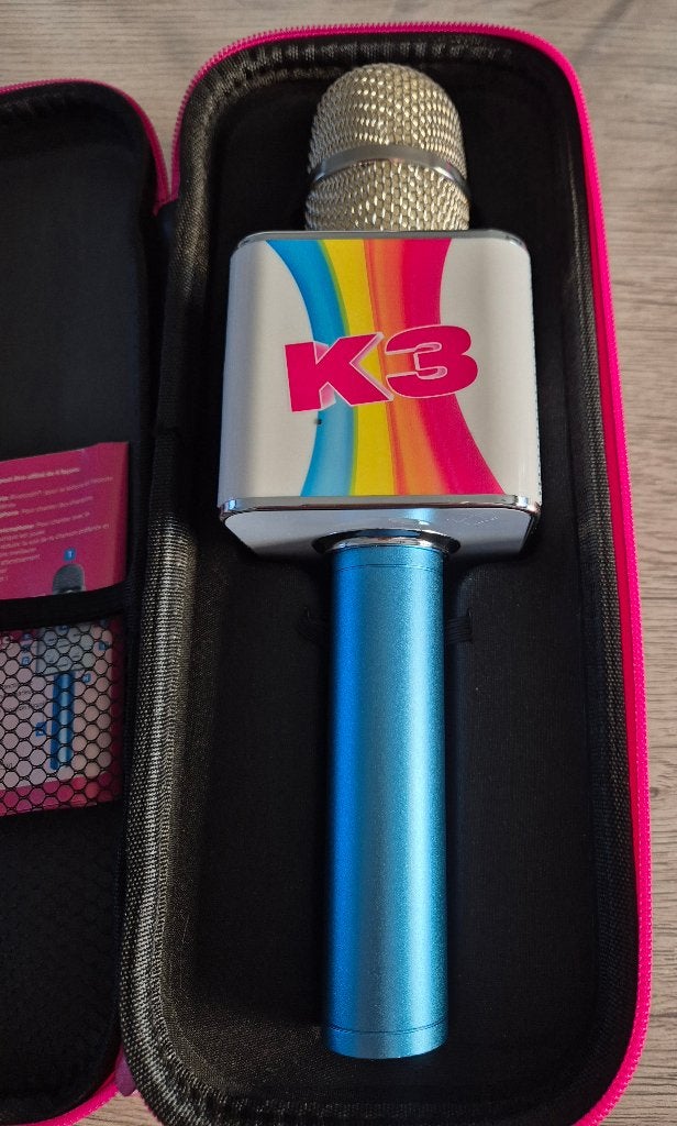K3 Karaoke-microfoon met geluidseffecten en luidspreker, Kinderen en Baby's, Ophalen, Zo goed als nieuw, Jongen of Meisje
