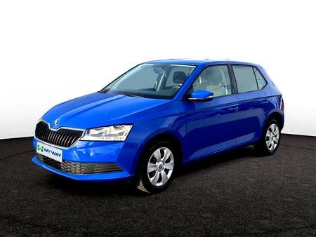 Skoda Fabia Fabia Active 1,0 MPI 44 kW 5-speed mech., https://public.car-pass.be/vhr/8bf9d81e-cc30-44f9-a49e-bb56d9ef0e85, Blauw