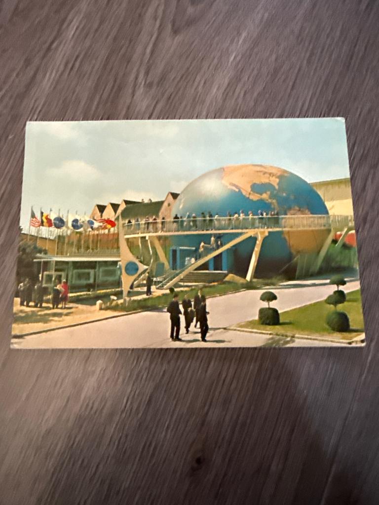 Postkaart expo 58 Brussel, Verzenden, 1940 tot 1960, Brussel (Gewest)
