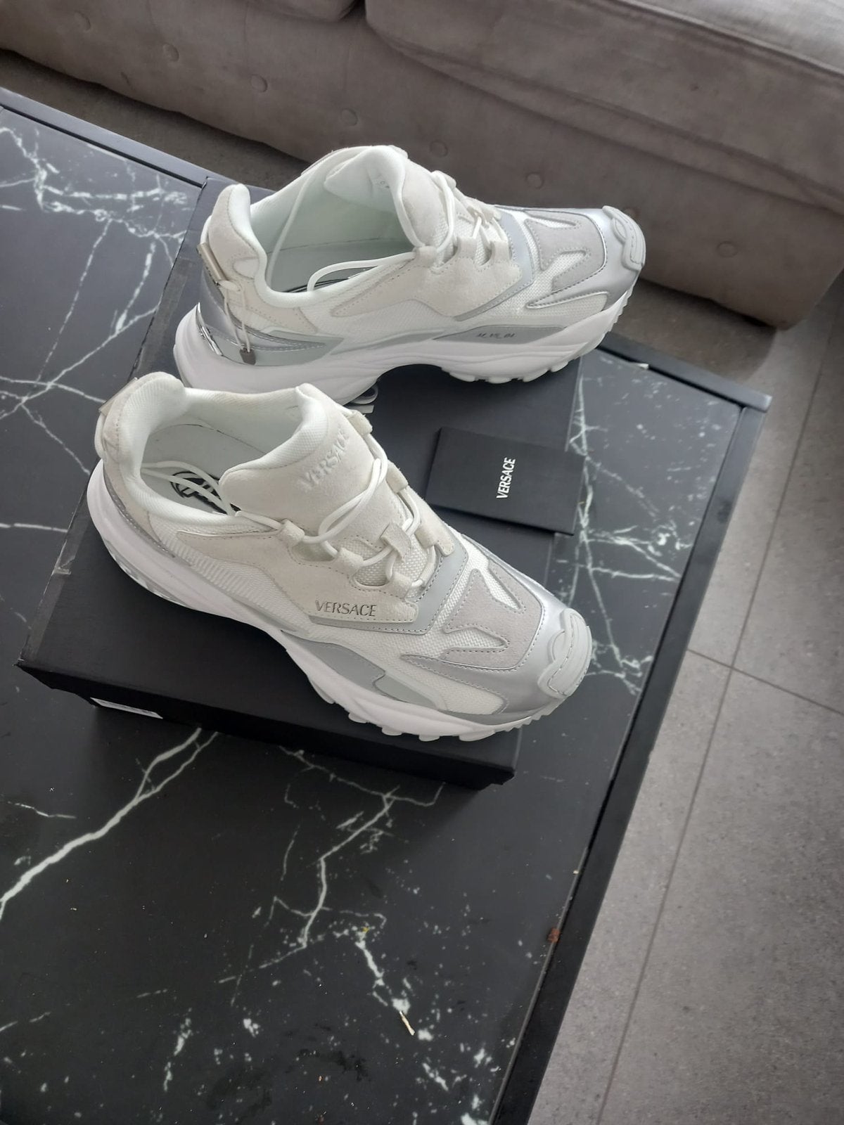 Basket pour homme Versace authentique, Kleding | Heren, Wit, Nieuw, Ophalen of Verzenden, Sneakers