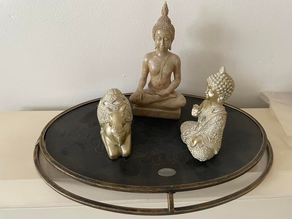 Plateau Riverdale avec statues de Bouddha, Enlèvement, Comme neuf, Religion